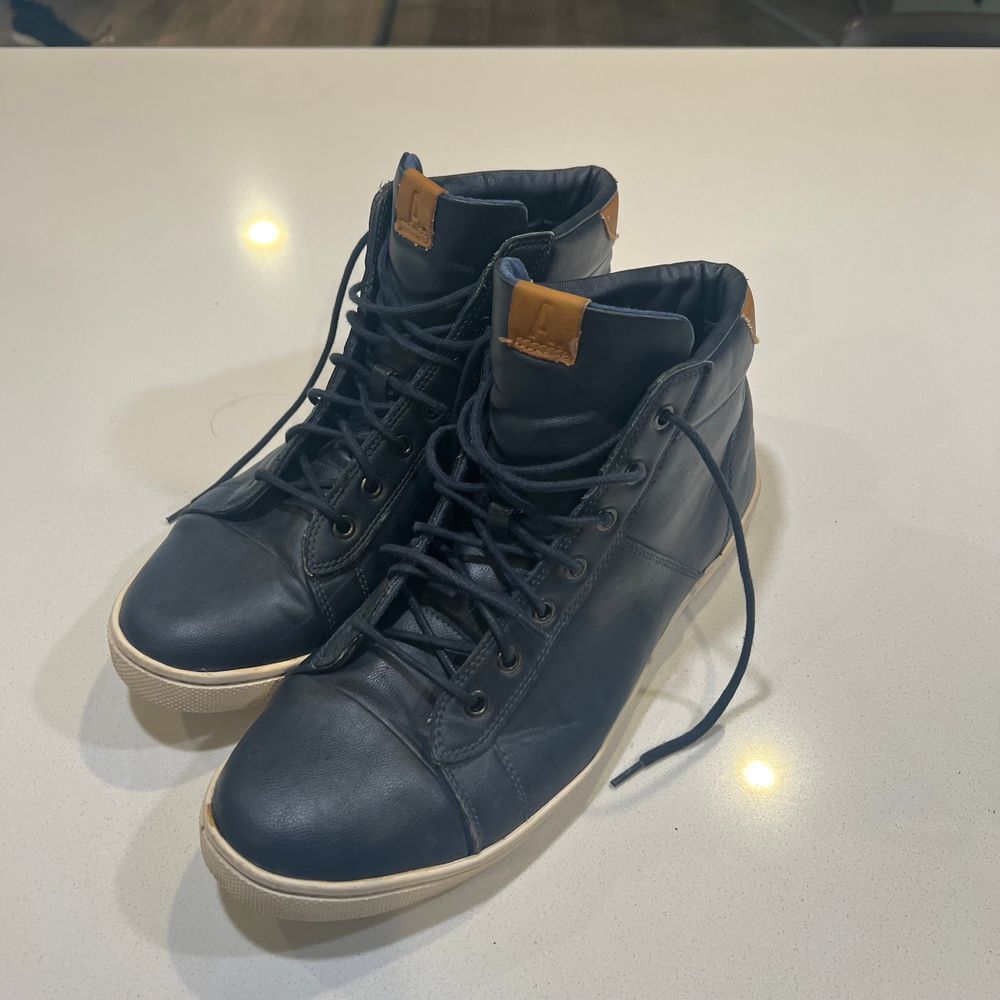 Aldo Blue Leather Boots - Mens 13